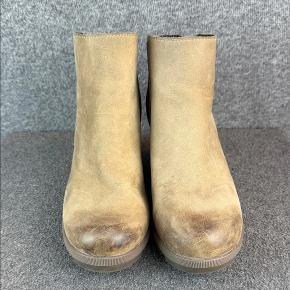 Sorel‎ Joan of Arctic Wedge II Leather Side Zip Ankle Booties Boots Size 8